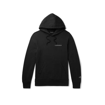 Buy Online Premium Quality Black hoodie Looking slick logo - LOOKING SLICK - Mens Clothing - Embodiment of the swagger